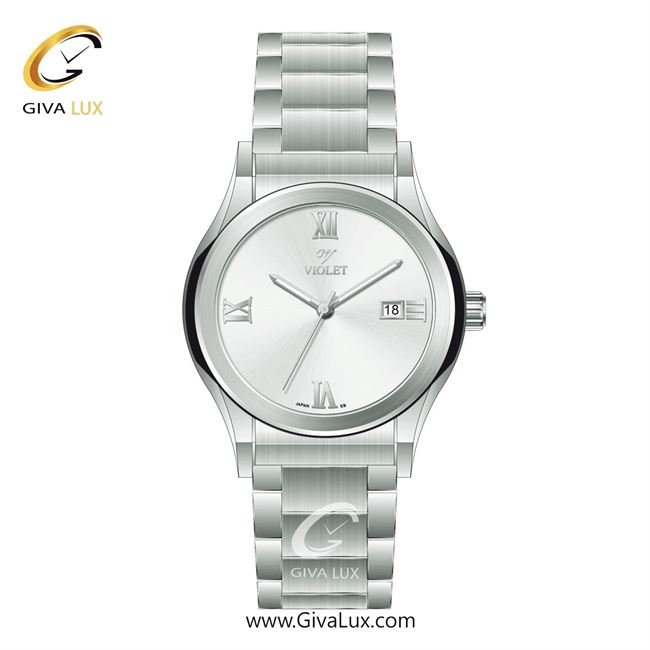 ساعت مچی اورجینال مردانه ویولت VIOLET نقره ای | نقره ای| نقره ای| کد رفرنس 0565